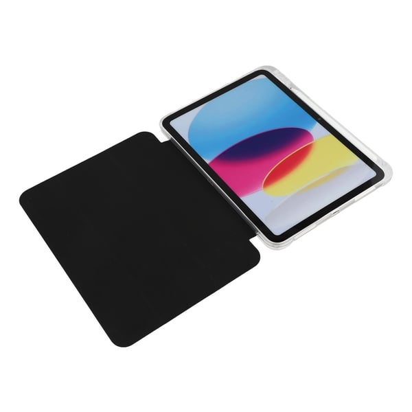 SKALO iPad 10.9 (2022) Trifold Transparent Bagside Cover - Sort