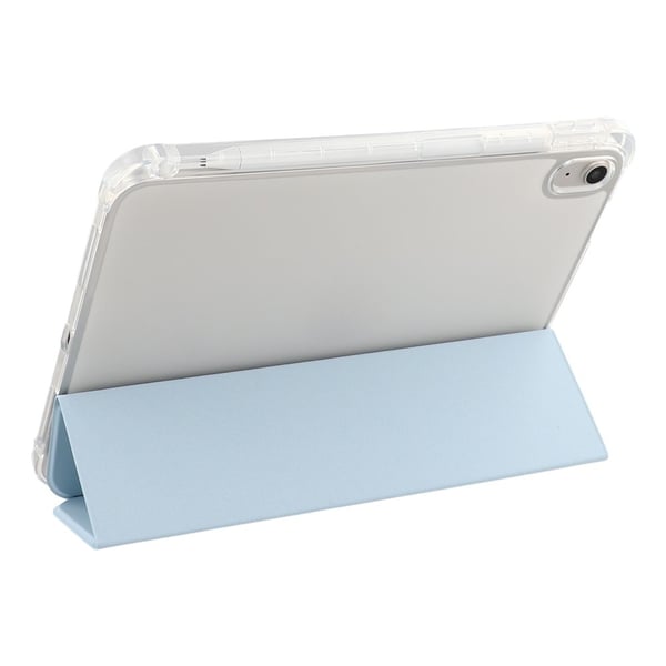 SKALO iPad 10.9 (2022) Trifold Transparent Bagside Cover - Blå