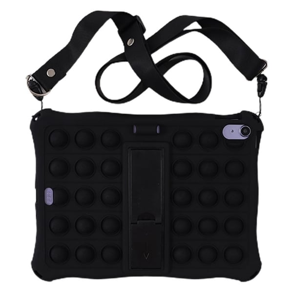 SKALO iPad 10.9 (2022) Stødsikkert Armor Popit Silikone Cover - Sort