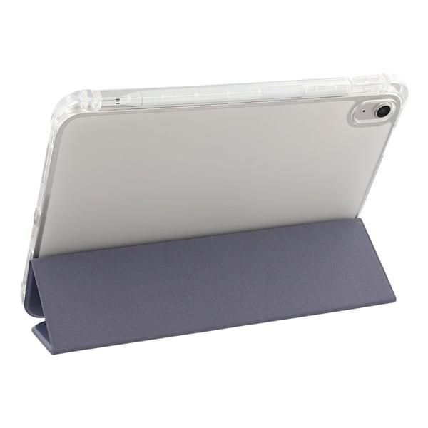 SKALO iPad 10.9 (2022) Trifold Transparent Bagside Cover - Lilla