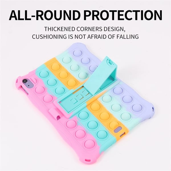 SKALO iPad 10.9 (2022) Stødsikkert Armor Popit Silikone Cover - Pink