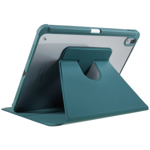 SKALO iPad Air (2020/2022) PU-læder Rotary Kickstand Cover - Grøn