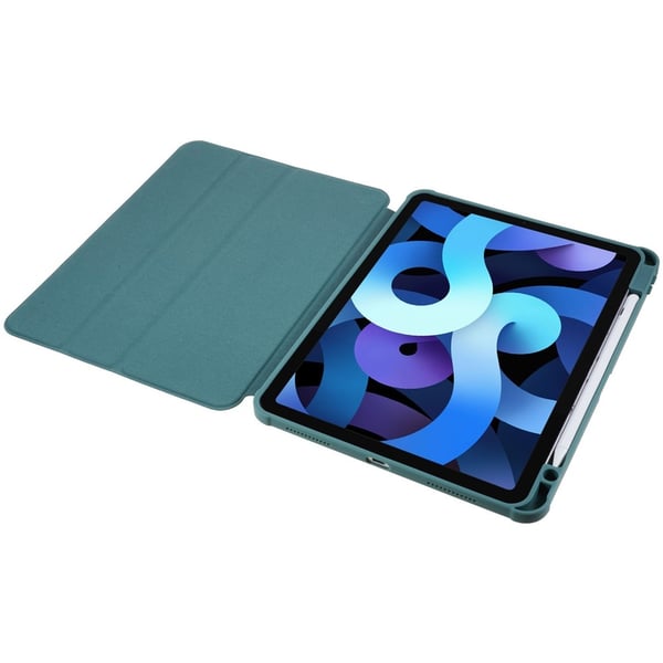 SKALO iPad Air (2020/2022) PU-læder Rotary Kickstand Cover - Grøn