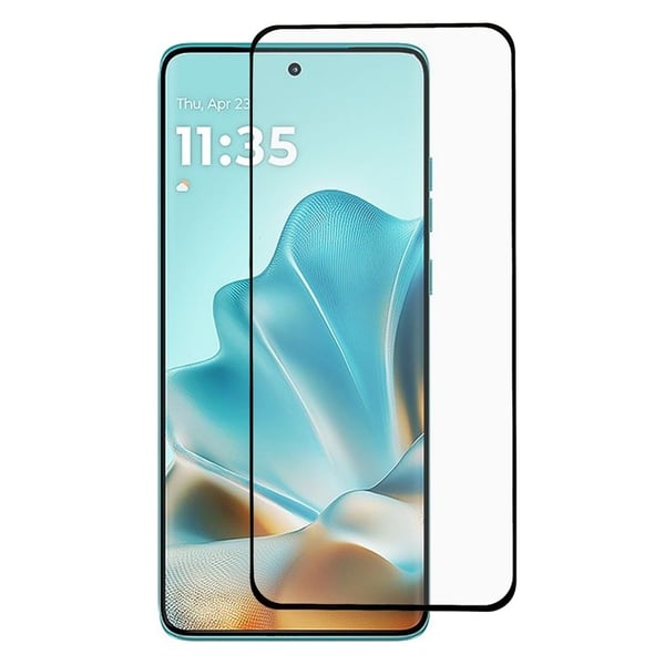 SKALO Motorola Edge 60 Pro 5G Koko Näytön Karkaistu Lasi - Musta