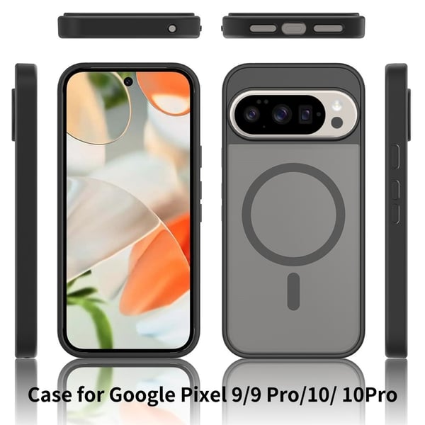 SKALO Google Pixel 10 Skin-touch Hybrid Cover - Sort