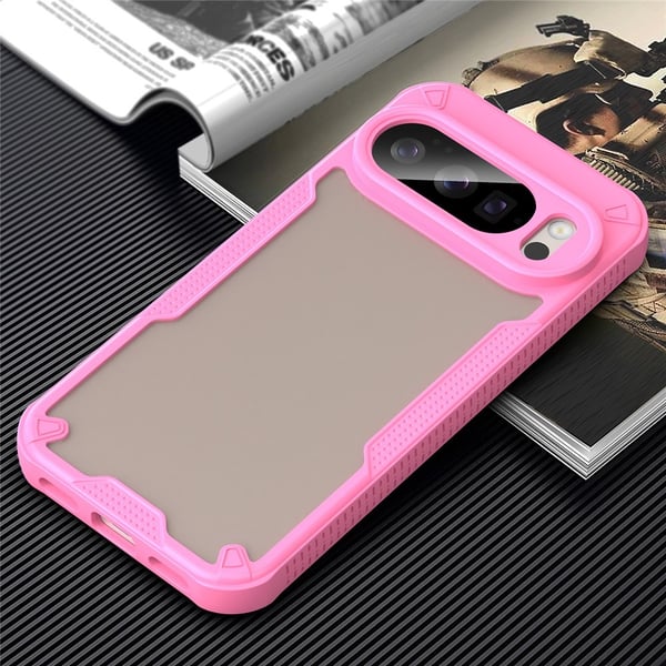 SKALO Google Pixel 10 Armor Hybrid Frosted Cover - Pink
