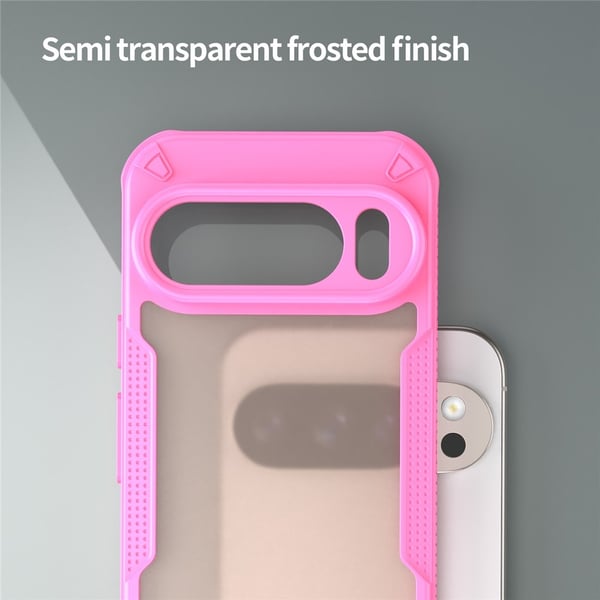 SKALO Google Pixel 10 Armor Hybrid Frosted Cover - Pink