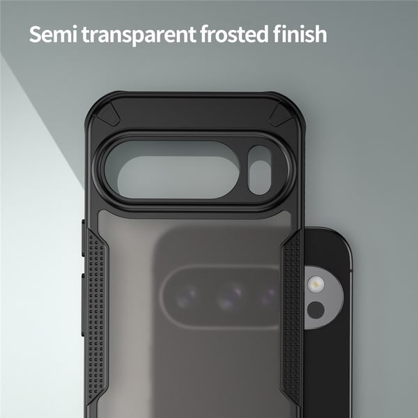 SKALO Google Pixel 10 Armor Hybrid Frosted Cover - Sort