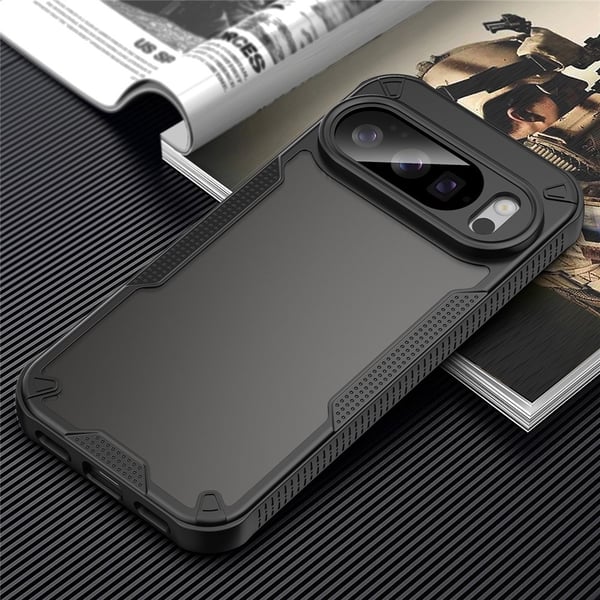 SKALO Google Pixel 10 Armor Hybrid Frosted Cover - Sort