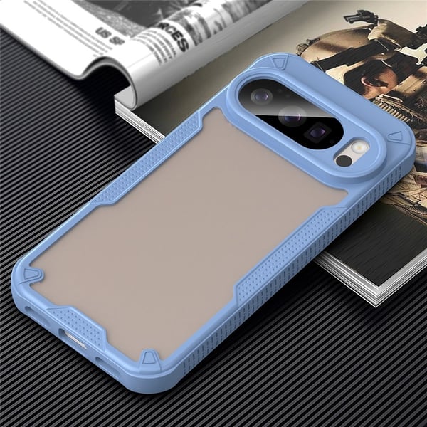 SKALO Google Pixel 10 Armor Hybrid Frosted Cover - Blå