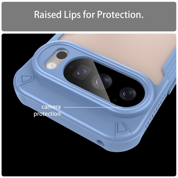 SKALO Google Pixel 10 Armor Hybrid Frosted Cover - Blå