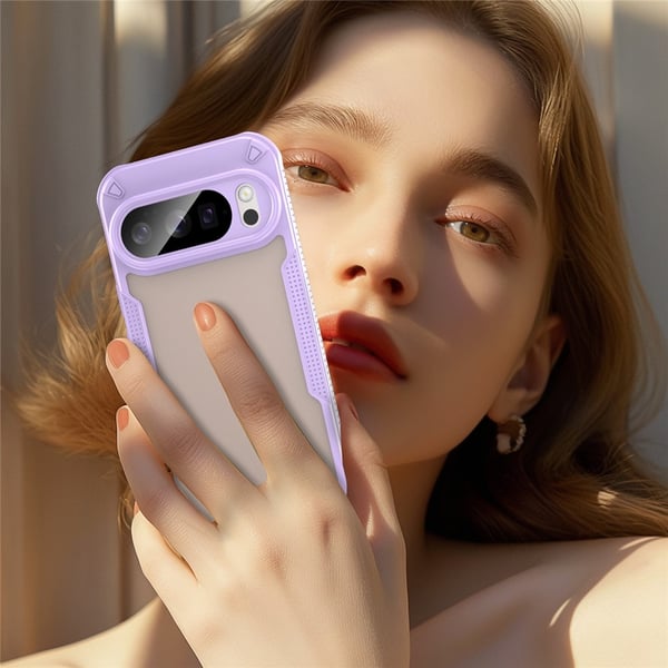 SKALO Google Pixel 10 Armor Hybrid Frosted Cover - Lilla