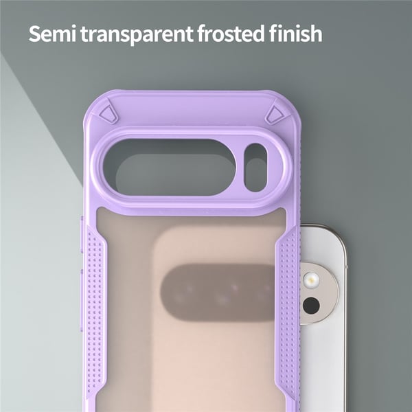 SKALO Google Pixel 10 Armor Hybrid Frosted Cover - Lilla