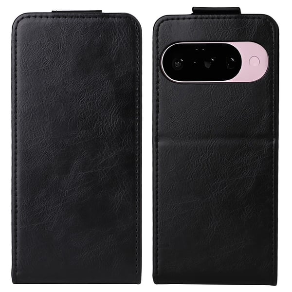 SKALO Google Pixel 10 Vertikalt PU-læder cover Cover - Sort
