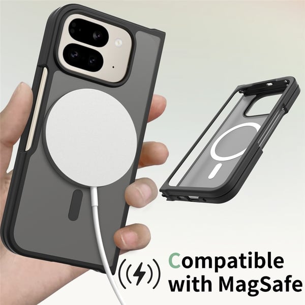 SKALO Google Pixel 10 Pro Fold Skin-touch Hybrid Cover - Sort