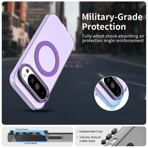 SKALO Google Pixel 10 Pro XL Candy Series Hybrid Cover - Lilla