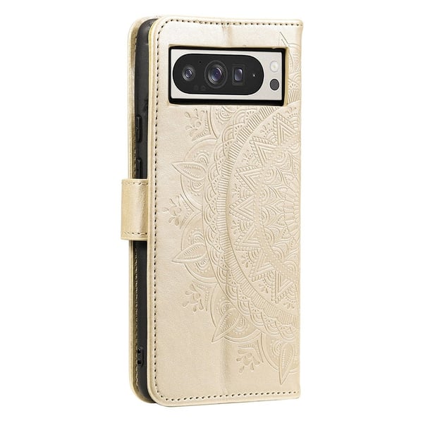 SKALO Google Pixel 10 Pro XL Mandala Flip Cover - Guld