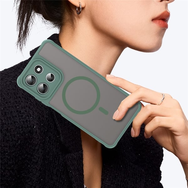 SKALO Motorola Moto G56 5G Mat Hybrid Cover - Grøn