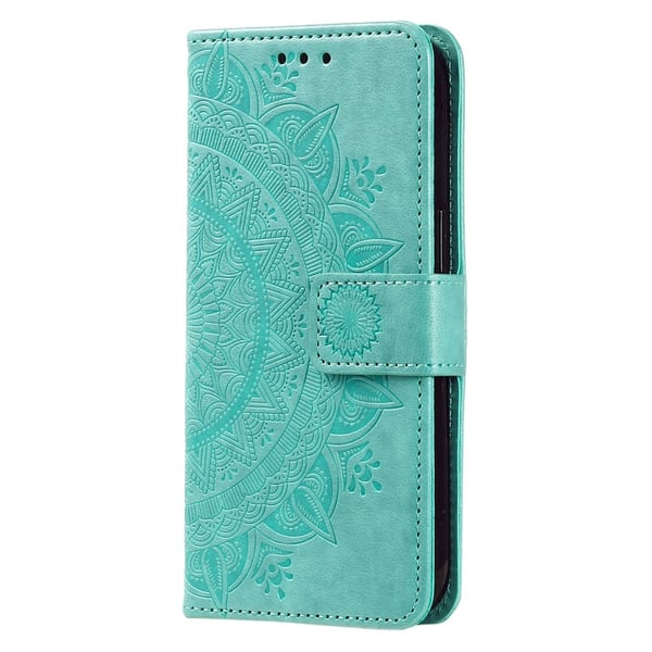 SKALO Motorola Moto G56 5G Mandala Flip Cover - Turkis