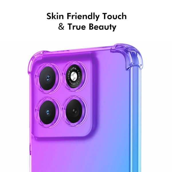 SKALO Motorola Moto G86 Power 5G ENKAY Gradient Extra strong TPU Cover - Pink-Gul