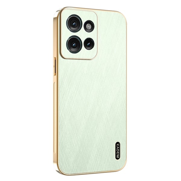 SKALO Motorola Moto G86 Power 5G KADEM Guldkant Cover - Grøn