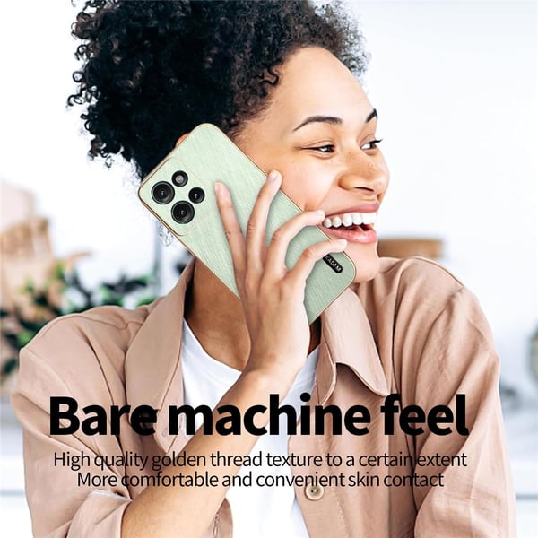 SKALO Motorola Moto G86 Power 5G KADEM Guldkant Cover - Grøn