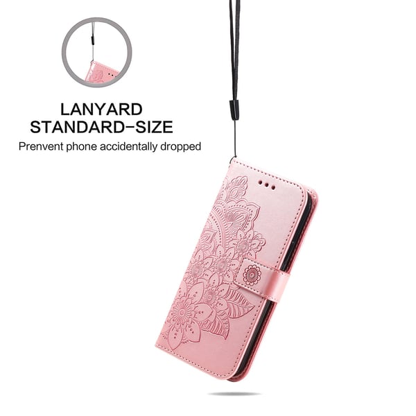 SKALO Motorola Moto G86 Power 5G Mandala Flip Cover - Pink