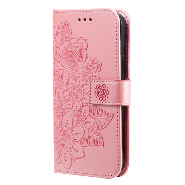 SKALO Motorola Moto G86 Power 5G Mandala Flip Cover - Pink