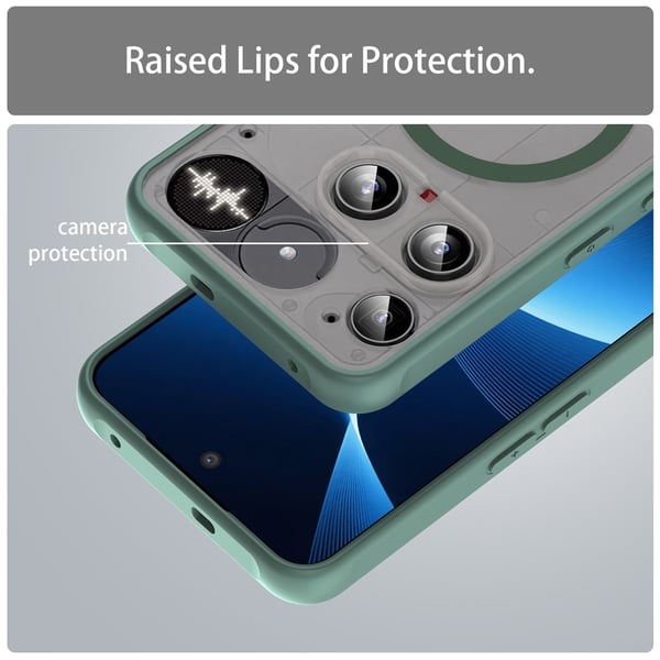 SKALO Nothing Phone (3) Mat Hybrid Cover - Grøn
