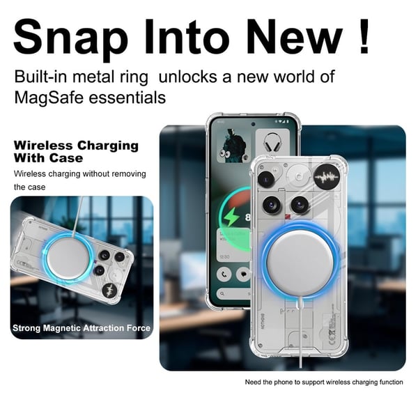 IMAK Nothing Phone (3) Extra strong TPU Suojakuori - Läpinäkyvä