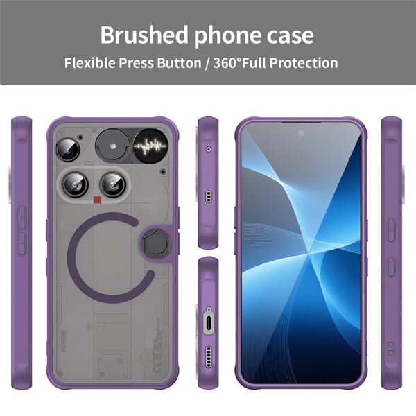 SKALO Nothing Phone (3) Mat Hybrid Cover - Lilla