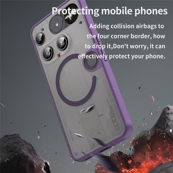 SKALO Nothing Phone (3) Mat Hybrid Cover - Lilla