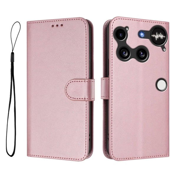 SKALO Nothing Phone (3) PU-Læder Flip Cover - Pink