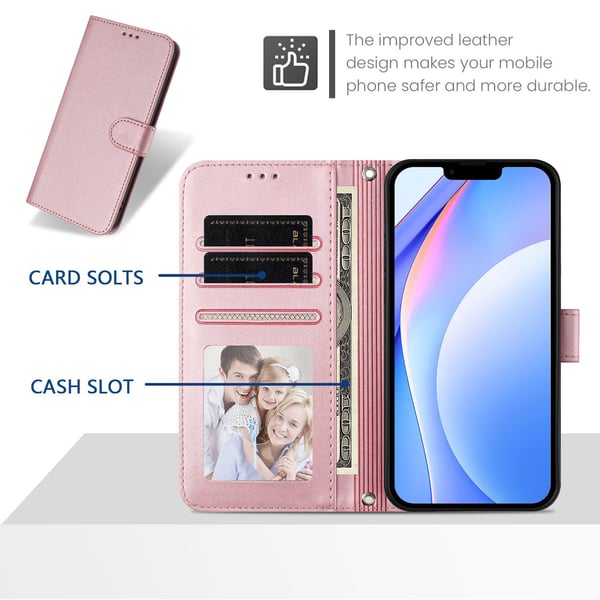 SKALO Nothing Phone (3) PU-Læder Flip Cover - Pink