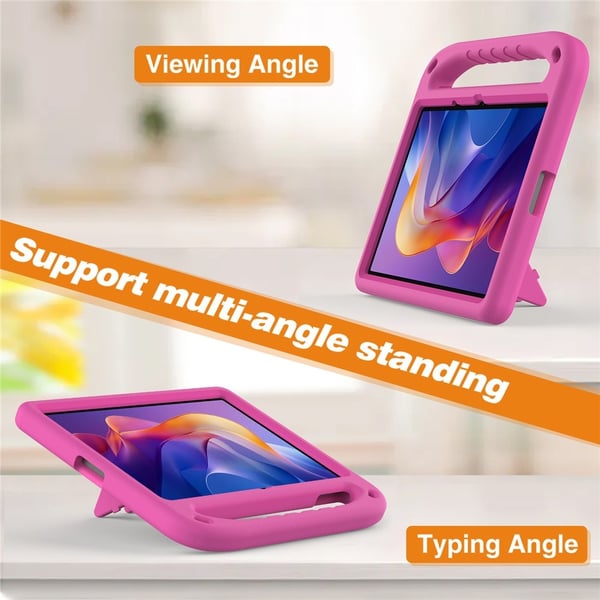 SKALO Xiaomi Redmi Pad 2 Lasten suojakotelo, jossa on kahva ja jalusta - Pinkki