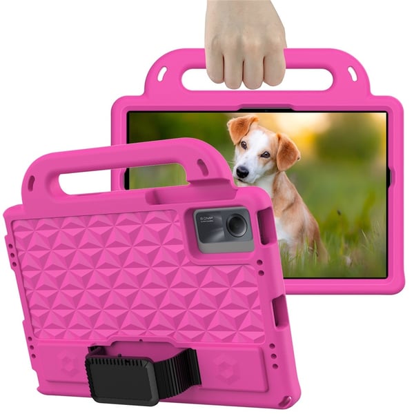 SKALO Xiaomi Redmi Pad 2 Rhombus håndtag/stativ Cover - Pink
