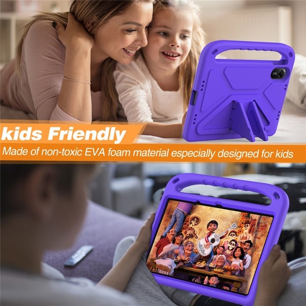 SKALO Xiaomi Redmi Pad 2 Lasten suojakotelo, jossa on kahva ja jalusta - Violetti