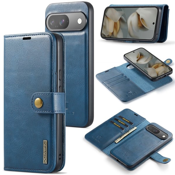 DG MING Google Pixel 10 Pro 2-i-1 Magnet Flip Cover - Blå