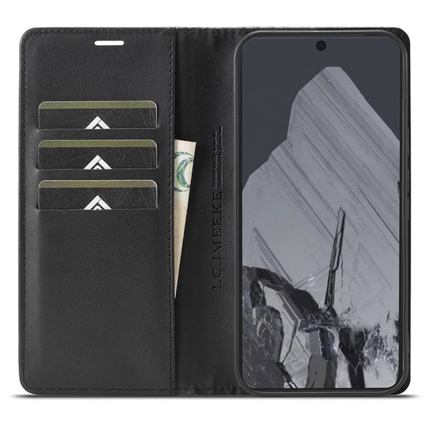 SKALO Google Pixel 10 Pro LC.IMEEKE Carbon Fiber Flip Cover - Sort