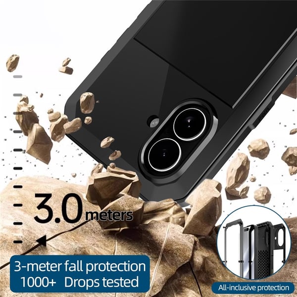 SKALO iPhone 17 Heavy Armor Cover - Sort