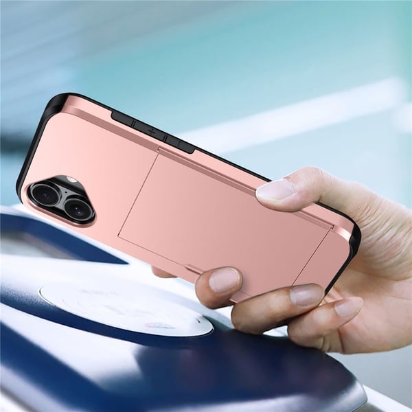 SKALO iPhone 17 Armor Kortholder Cover - Grøn