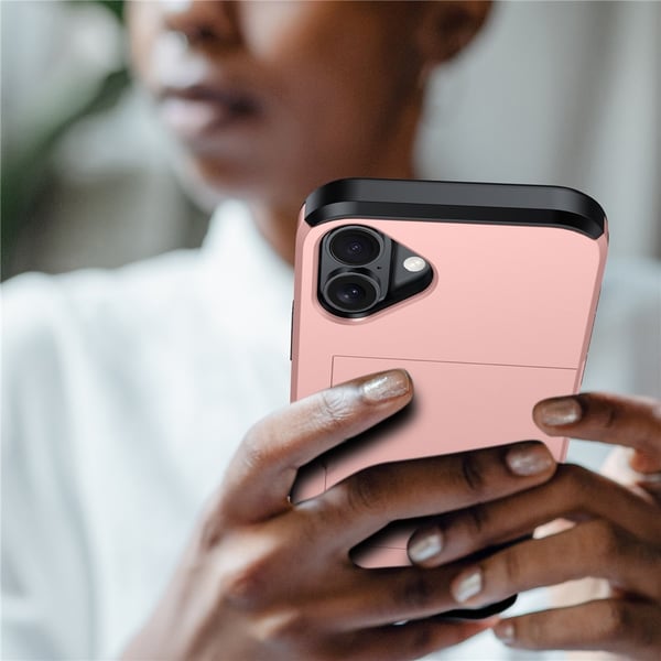 SKALO iPhone 17 Armor Kortholder Cover - Blå