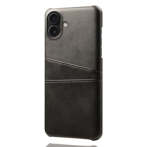 SKALO iPhone 17 PU-Læder Kortholder Cover - Sort