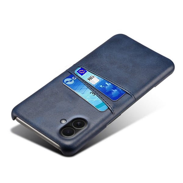 SKALO iPhone 17 PU-Læder Kortholder Cover - Blå