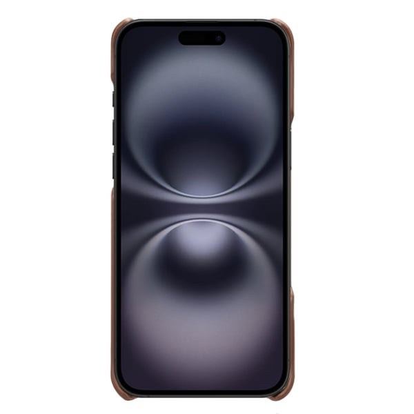 SKALO iPhone 17 PU-Læder Kortholder Cover - Brun