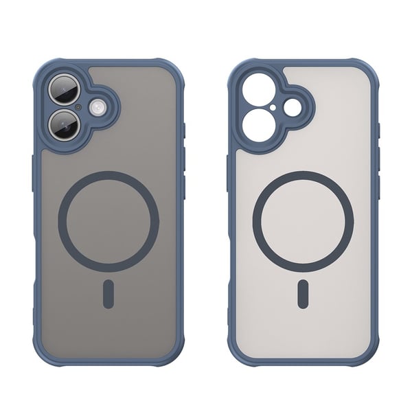 SKALO iPhone 17 Mat Hybrid Cover - Blå