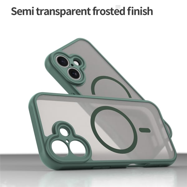 SKALO iPhone 17 Mat Hybrid Cover - Grøn
