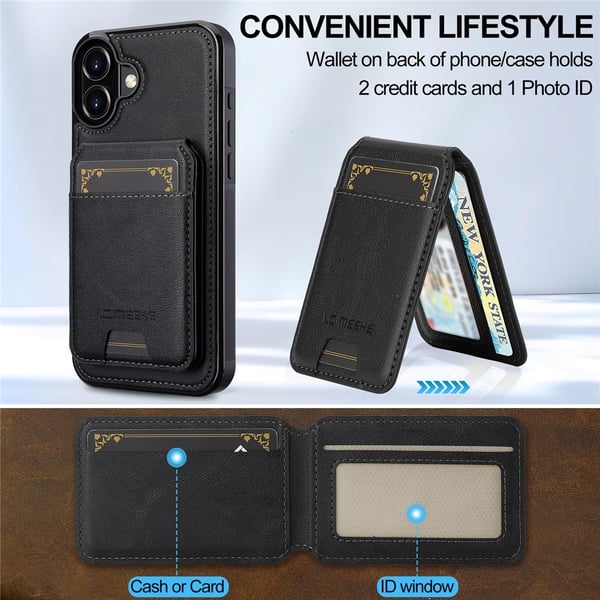SKALO iPhone 17 LC.IMEEKE L3 Cover - Sort