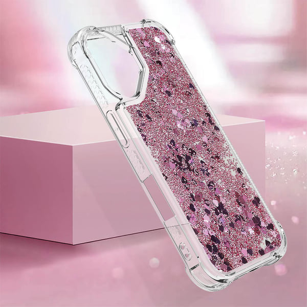 SKALO iPhone 17 Kviksand Glimmer Cover - Pink