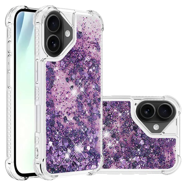 SKALO iPhone 17 Kviksand Glimmer Cover - Lilla